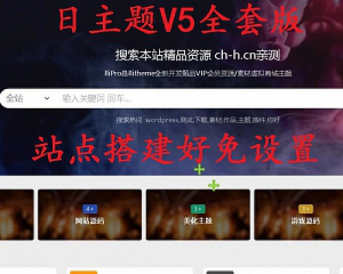 WordPress主题去授权版RiPro 日主题V5全套程序 搭建好后就是下面图片中的效果
